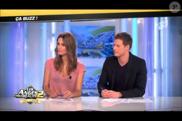 Matthieu Delormeau et Jeny Priez reçoivent Astrid sur le plateau des Anges de la télé-réalité : Miami Dreams le 22 juin 2011 sur NRJ 12