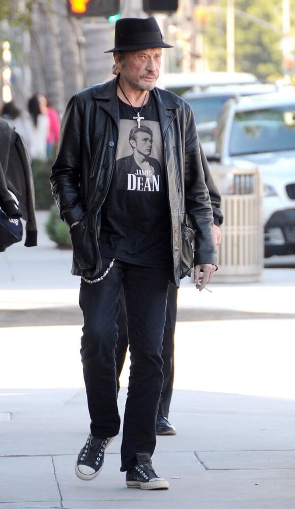 Johnny Hallyday à Beverly Hills en mars 2011