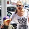 Sharon Stone passe du temps avec son grand garçon Roan, à Beverly Hills, le 25 juin 2011.