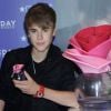 Justin Bieber, lors du lancement de son parfum Someday, au magasin Macy's à New York, le 23 juin 2011.
