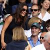Pippa Middleton arrive au tournoi de Wimbledon.