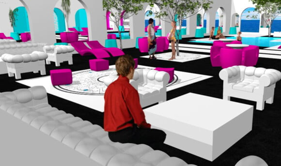 Image 3D du jardin de la Maison des Secrets version 2011.