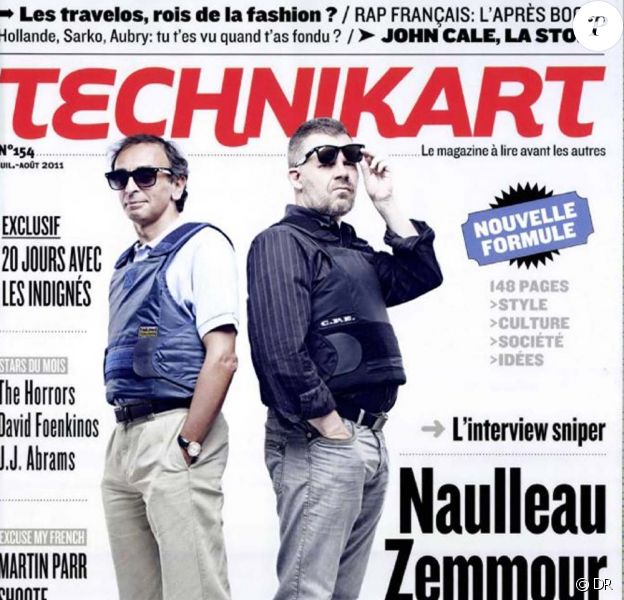 Eric Naulleau et Eric Zemmour en couverture de Technikart, en kiosques le 8 juillet 2011.