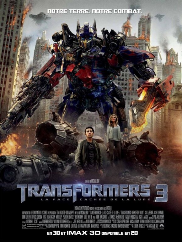 L'affiche du film Transformers 3
