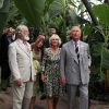 Le prince Charles et Camilla Parker Bowles célébraient le 10e anniversaire du Projet Eden, dans le Devon, le 12 juillet 2011.