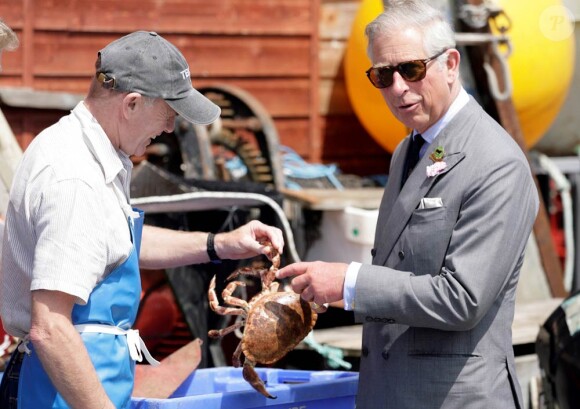 Le prince Charles et son épouse Camilla Parker Bowles étaient en visite dans le Devon, le 11 juillet 2011.
