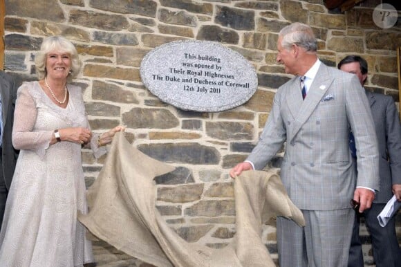 Charles et Camilla dans le Devon le 12 juillet 2011