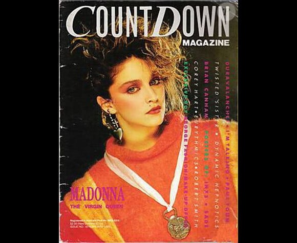Madonna en couverture du magazine australien CountDown, en 1985.