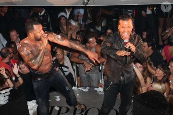 Flo Rida et Jean-Roch au VIP ROOM de St Tropez, le 16 juillet 2011