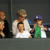 David Beckham soutenu par ses enfants le 20 juillet en Californie 