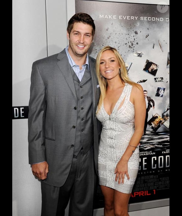 Kristin Cavallari et son fiancé le quaterback des Chicago Bears Jay Cutler lors d'une première à Hollywwod en mars 2011
