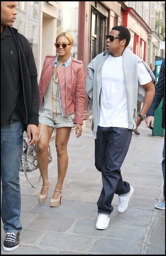 Beyoncé et Jay-Z à Paris, le 25 avril 2011.