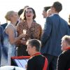 Zara Phillips est très souriante à la soirée organisée la veille de son mariage avec Mike Tindall, à Édimbourg le 29 juillet 2011.