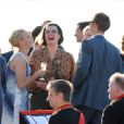 Soirée placée sous le signe du mariage de Zara Phillips et Mike Tindall, sur le yacht Britannia. Vendredi 29 juillet 2011