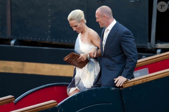 Pré-soirée du mariage de Zara Phillips et Mike Tindall, sur le yacht Britannia. Vendredi 29 juillet 2011