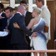 lors d'une soirée placée sous le signe du mariage de Zara Phillips et Mike Tindall, sur le yacht Britannia. Vendredi 29 juillet 2011