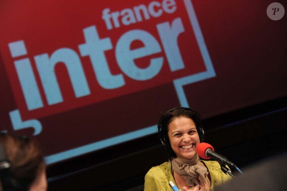 Isabelle Giordano, dans les studios de France Inter, le 28 janvier 2011.