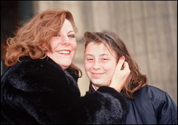 Aurore Drossart et sa mère Anne en 1990
