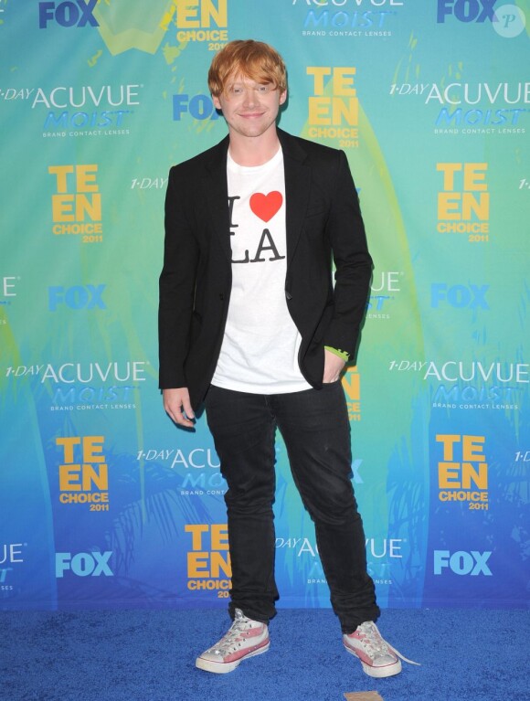 Rupert Grint, lors du photocall de la soirée des Teen Choice Awards 2011, à Los Angeles, dimanche 7 août 2011.