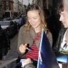 Olivia Wilde, même au naturel, séduit ses fans avec ses grands yeux bleus... Londres, 10 août 2011
