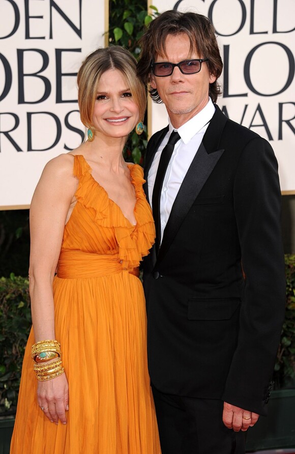 Kevin Bacon et Kyra Sedgwick lors des Golden Globes, en janvier 2011.