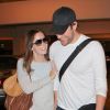 Emily Blunt et son mari John Krasinski arrivent à Los Angeles le 14 août 2011. Ils étaient à Vancouver.