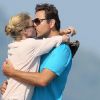 Lara Stone et son époux David Walliams roucoulent à Saint-Tropez. Le 15 août 2011