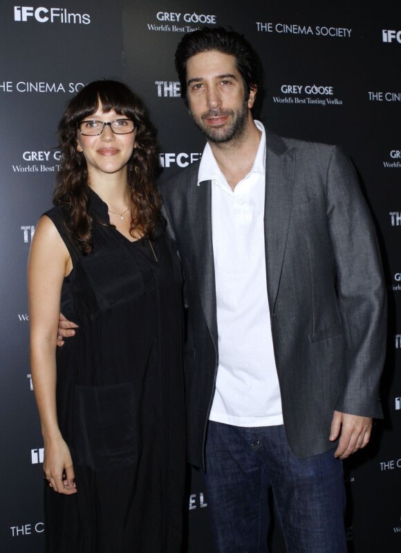 Zoe Buckman et David Schwimmer en juin 2011 à New York 
