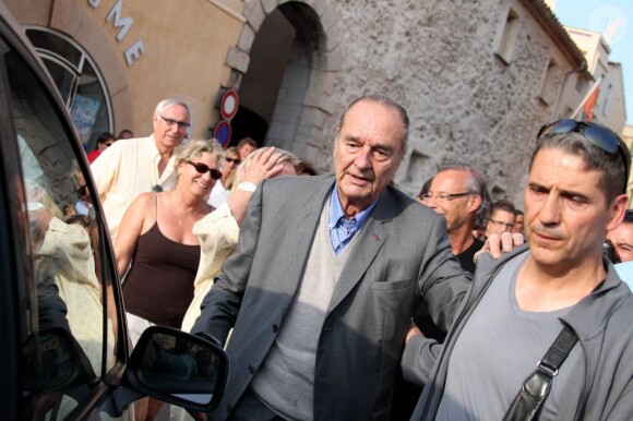 Jacques Chirac le 7 août 2011 à Saint-Tropez.