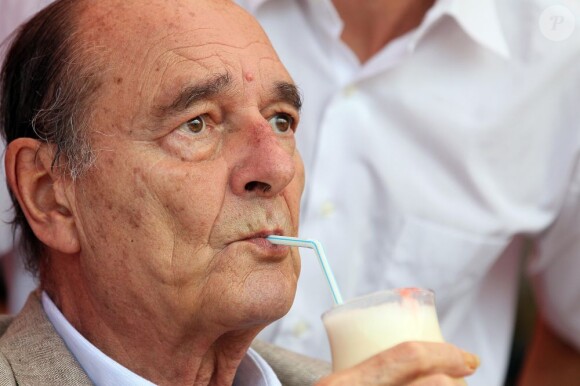 Jacques Chirac le 14 août 2011, à Saint-Tropez.