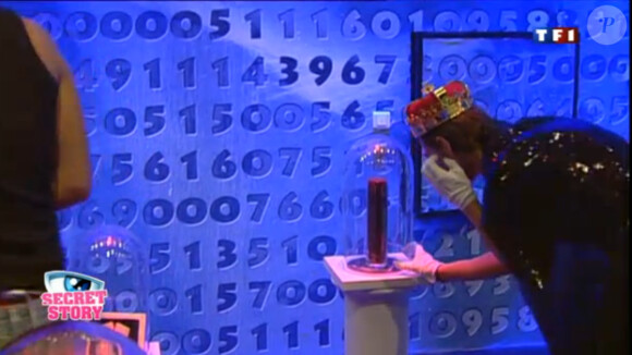 Geoffrey est dans la salle des totems dans Secret Story 5