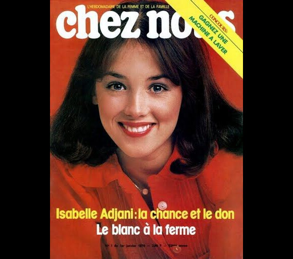 L'actrice Isabelle Adjani en couverture de Chez Nous. 1er janvier 1976.