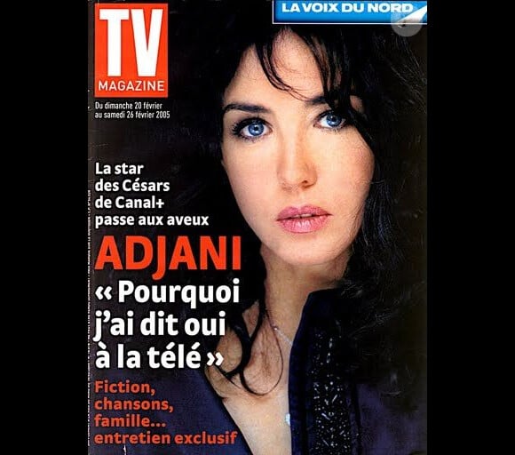 Isabelle Adjani, en couverture de TV Magazine. 18 février 2005.