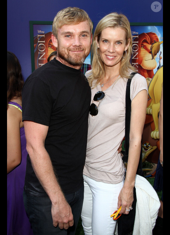 Rick Schroder et son épouse Andrea, pour la projection de la  version 3D du Roi Lion, à Los Angeles, samedi 27 août 2011.