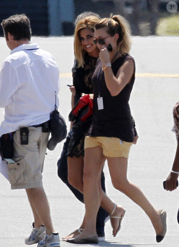 Cheryl Cole sur le tournage du film What to expect when you're expecting à Atlanta le 29 août 2011