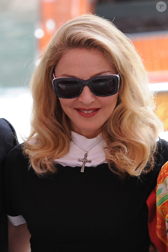 Madonna lors du photocall du film W.E. au festival de Venise le 1er septembre 2011