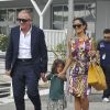 Salma Hayek, François Henri-Pinault et leur fille Valentina Paloma à Venise le 2 septembre 2011.