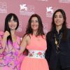Maria de Medeiros, Rona Hartner et Golshifteh Farahani lors du photocall de Poulet aux prunes, de Marjane Satrapi et Vincent Paronnaud. 3 septembre 2011, à la 68e Mostra de Venise