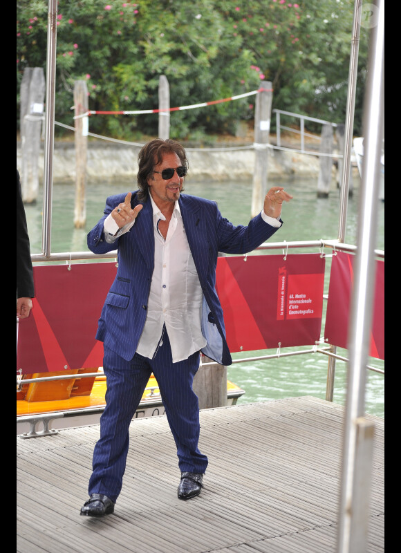 Al Pacino lors du festival de Venise le 4 septembre 2011