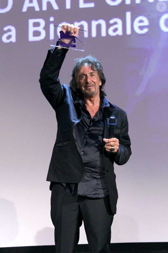Al Pacino lors du festival de Venise le 4 septembre 2011, pour la présentation du film Wilde Salome. Il reçoit également un prix d'honneur
