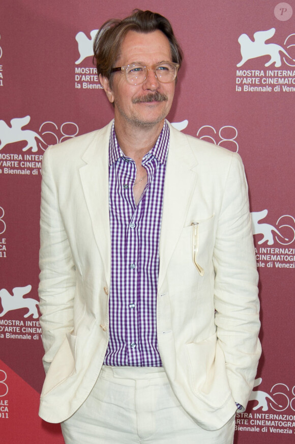 Gary Oldman lors du photocall au festival de Venise du film La Taupe le 5 septembre 2011