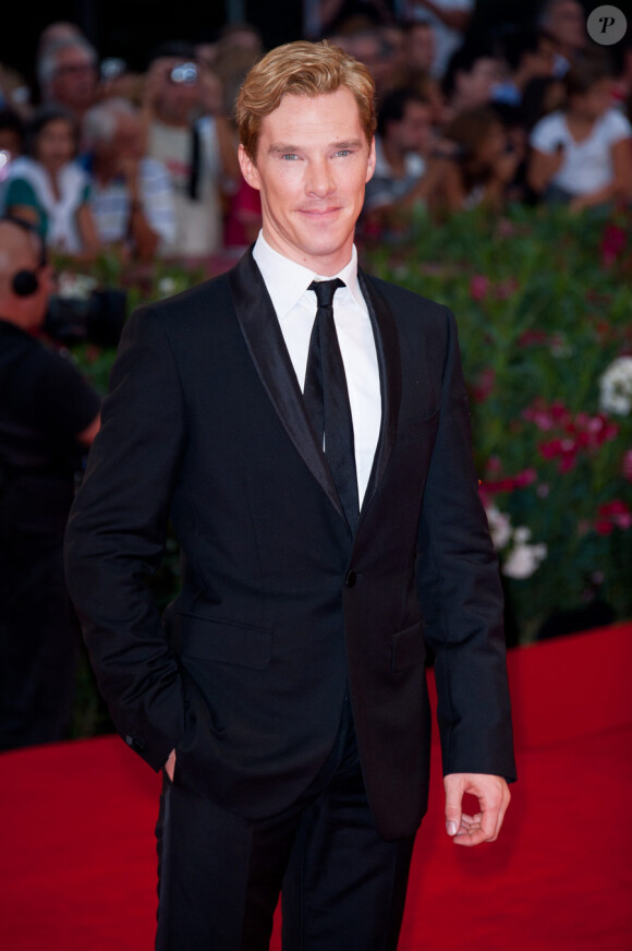 Benedict Cumberbatch lors de la présentation au festival de Venise du film La Taupe le 5 septembre 2011