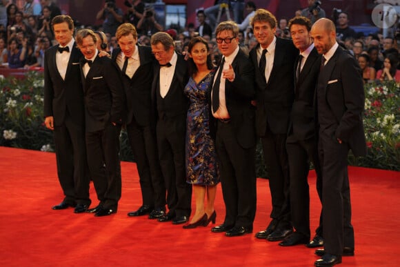 L'équipe du film La Taupe lors de la présentation au festival de Venise le 5 septembre 2011