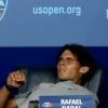 Rafael Nadal, victime d'un malaise durant sa conférence de presse d'après match lors de son huitième de final à l'US Open le 4 septembre 2011 a été la cible d'une imitation de Caroline Wozniacki
