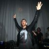 David Guetta fou de joie lors du lancement de son casque Beats Mixr, à Berlin le 6 septembre 2011