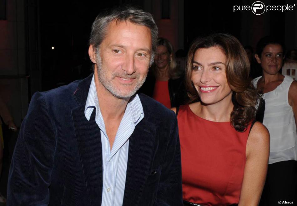 Antoine de Caunes et sa femme Daphné Roulier lors de la rentrée de Canal+, le 29 août 2011 ...
