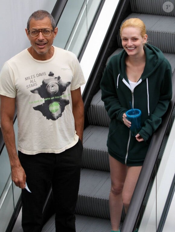 Jeff Goldblum et Lydia Hearst à Los Angeles au printemps dernier