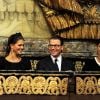 Le prince Carl Philip de Suède, la princesse Madeleine de Suède, le prince Daniel de Suède et la princesse Victoria de Suède assistent à l'Opéra royal de Stockholm pour un concert le 15 septembre 2011