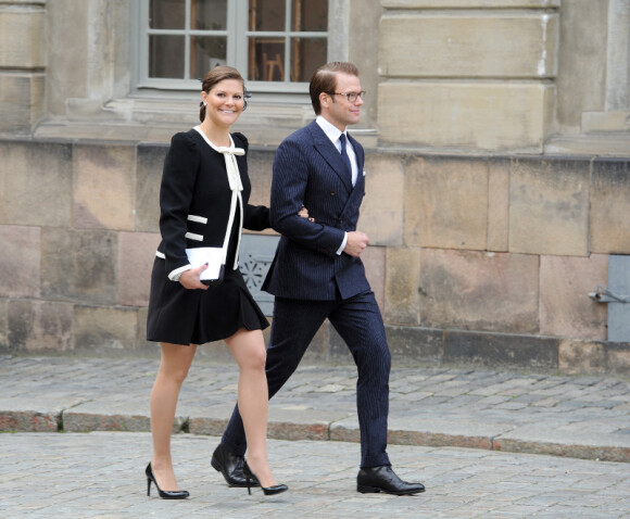 La princesse Victoria de Suède et son mari le prince Daniel de Suède assistent à l'ouverture du parlement suédois avant de se rendre à l'Opéra royal de Stockholm pour un concert le 15 septembre 2011