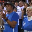 Yannick Noah était dans les tribunes pour assister au triomphe de son fils Joakim Noah avec l'équipe de France en quart de finale de l'Euro de basket le 15 septembre 2011